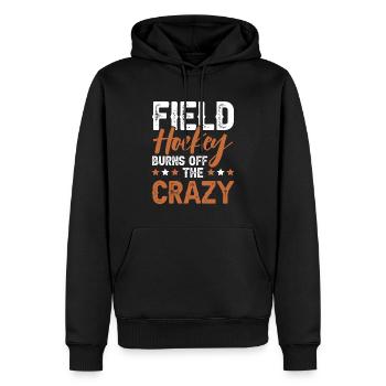 Feldhockey sport - Männer Premium Bio Hoodie - Schwarz - Vorne - Nico (187cm)