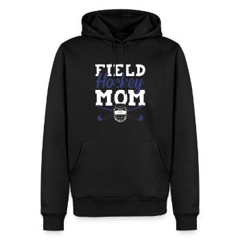 feldhockey mama - Männer Premium Bio Hoodie - Schwarz - Vorne - Nico (187cm)