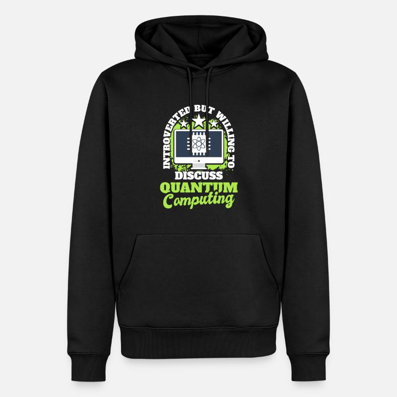Quantencomputer Quantenmechanik - Männer Premium Bio Hoodie - Schwarz
