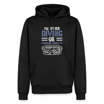 Tauchen scuba diving - Männer Premium Bio Hoodie - Schwarz - Vorne - Nico (187cm)