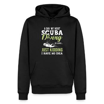Tauchen scuba diving - Männer Premium Bio Hoodie - Schwarz - Vorne - Nico (187cm)