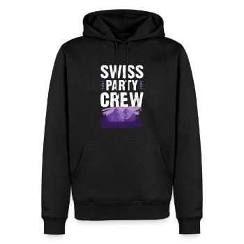 Equipage de fête suisse - Sweat à capuche Premium bio Homme - noir - Devant - Nico (187cm)