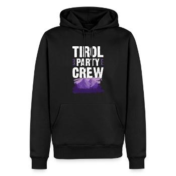 Tirol Party Crew - Sweat à capuche Premium bio Homme - noir - Devant - Nico (187cm)