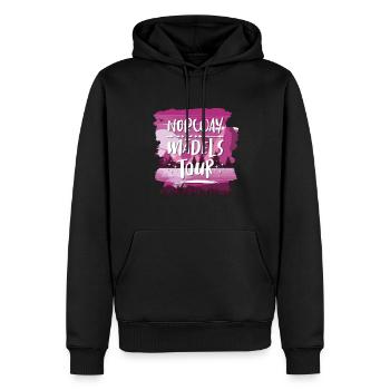 Norwegen Mädels Tour - Männer Premium Bio Hoodie - Schwarz - Vorne - Nico (187cm)