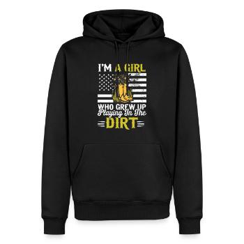 Elskere af sydvestlig folkemusik - Herre Premium økologisk hoodie - sort - Foran - Nico (187cm)