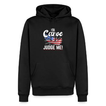 Drapeau Canoë Canoë extérieur Kayak - Sweat à capuche Premium bio Homme - noir - Devant - Nico (187cm)