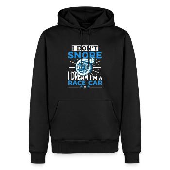 Je ne ronfle pas Drôle de ronflement - Sweat à capuche Premium bio Homme - noir - Devant - Nico (187cm)