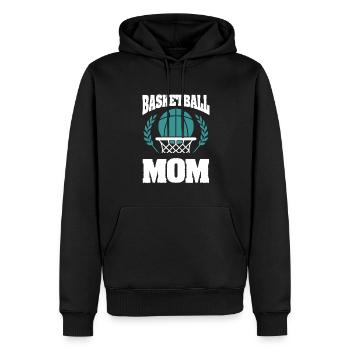 basketball mama - Männer Premium Bio Hoodie - Schwarz - Vorne - Nico (187cm)