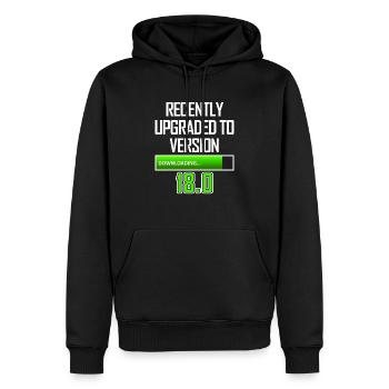 IT Worker 18th Birthday PC Gaming - Men’s Premium Organic Hoodie - black - Front - Nico (187cm)