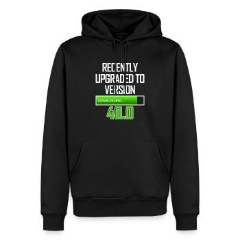 IT Worker 40th Birthday PC Gaming - Men’s Premium Organic Hoodie - black - Front - Nico (187cm)