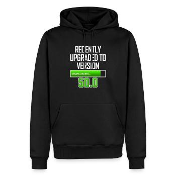 IT Worker 50th Birthday PC Gaming - Men’s Premium Organic Hoodie - black - Front - Nico (187cm)