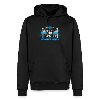 Programmeur développeur de logiciels Javascript - Sweat à capuche Premium bio Homme - noir - Devant - Nico (187cm)