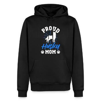 Husky Sibe Fier Husky Mama Dog Lovers - Sweat à capuche Premium bio Homme - noir - Devant - Nico (187cm)