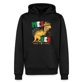 Tacosaurus Mex Rex T Rex Taco Cinco De Mayo - Männer Premium Bio Hoodie - Schwarz - Vorne - Nico (187cm)
