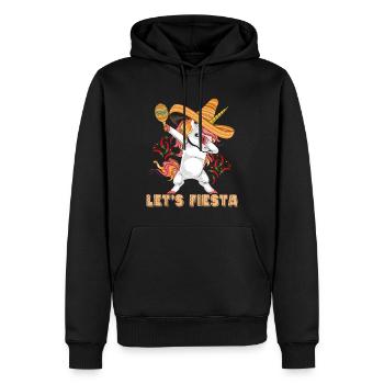 Cinco De Mayo Party Süßes Dabbing mexikanisches Einhorn - Männer Premium Bio Hoodie - Schwarz - Vorne - Nico (187cm)