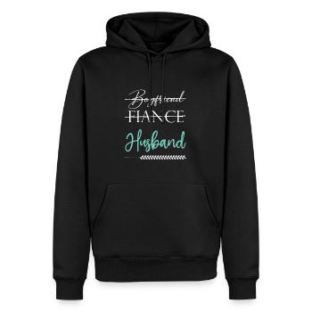 ehemann paare liebe - Männer Premium Bio Hoodie - Schwarz - Vorne - Nico (187cm)