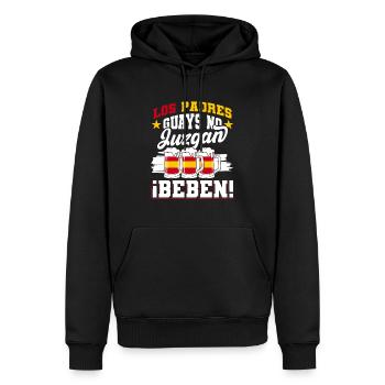 Papa Daddy espagnol Meilleur papa - Sweat à capuche Premium bio Homme - noir - Devant - Nico (187cm)