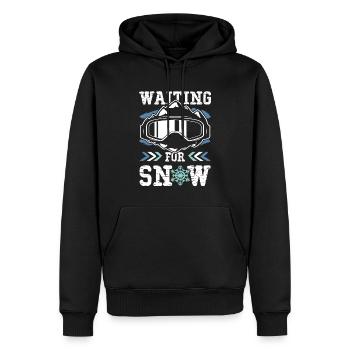 snowboard spruch - Männer Premium Bio Hoodie - Schwarz - Vorne - Nico (187cm)