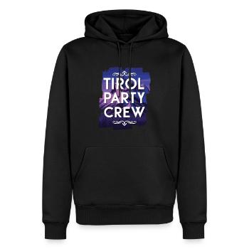 Tirol Party Crew - Sweat à capuche Premium bio Homme - noir - Devant - Nico (187cm)