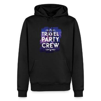 Équipe de voyage - Sweat à capuche Premium bio Homme - noir - Devant - Nico (187cm)