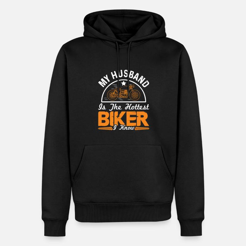 moto mari disant - Sweat à capuche Premium bio Homme - noir