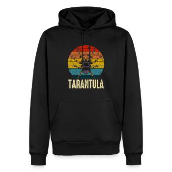 Retro Tarantel Besitzer Haustier Spinne - Männer Premium Bio Hoodie - Schwarz - Vorne - Nico (187cm)