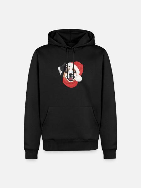Australian Shepherd Merry Christmas - Men’s Premium Organic Hoodie - black