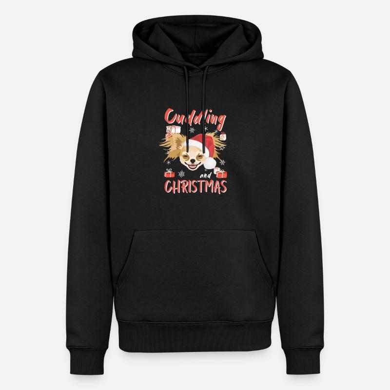Chihuahua Joyeux Noël - Sweat à capuche Premium bio Homme - noir