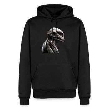 Das Unerwartete - Männer Premium Bio Hoodie - Schwarz - Vorne - Nico (187cm)