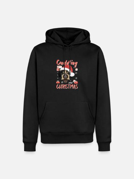 German Wirehair Merry Christmas - Men’s Premium Organic Hoodie - black