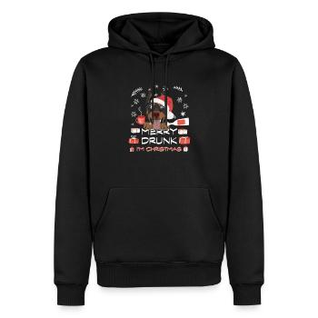 Dobermann Weihnachtsmarkt - Männer Premium Bio Hoodie - Schwarz - Vorne - Nico (187cm)