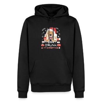 Marché de Noël Deutsch Cocker Spaniel - Sweat à capuche Premium bio Homme - noir - Devant - Nico (187cm)