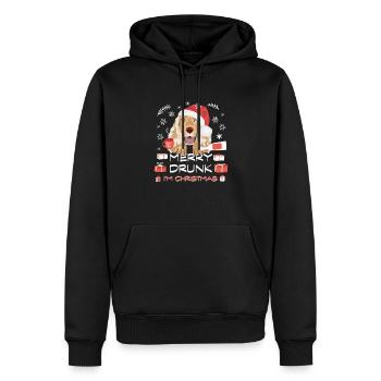 Marché de Noël Deutsch Cocker Spaniel - Sweat à capuche Premium bio Homme - noir - Devant - Nico (187cm)