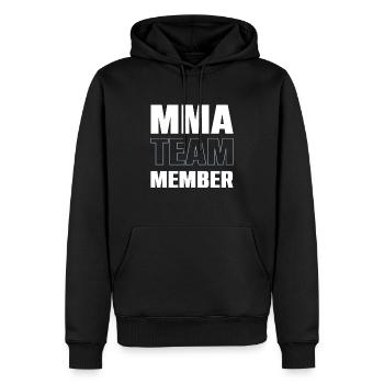 Mma Team - Männer Premium Bio Hoodie - Schwarz - Vorne - Nico (187cm)