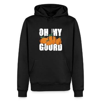 Oh My Gourd für die Familie Männer Frauen und - Männer Premium Bio Hoodie - Schwarz - Vorne - Nico (187cm)