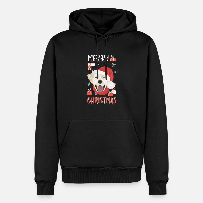 Joyeux Noël Labrador - Sweat à capuche Premium bio Homme - noir