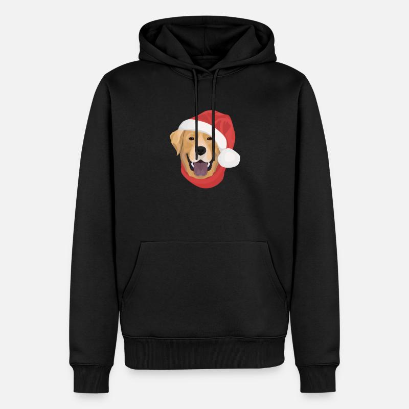 Joyeux Noël Labrador - Sweat à capuche Premium bio Homme - noir