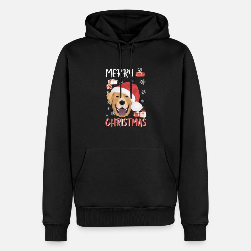 Joyeux Noël Labrador - Sweat à capuche Premium bio Homme - noir