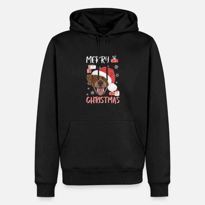 Joyeux Noël Labrador - Sweat à capuche Premium bio Homme - noir