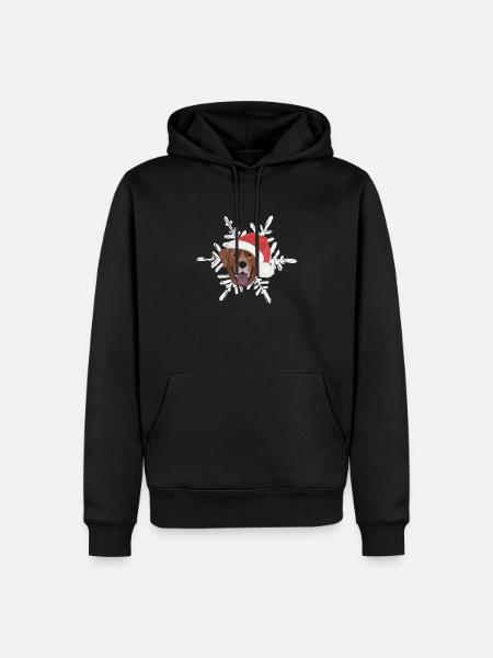 Labrador Merry Christmas - Men’s Premium Organic Hoodie - black
