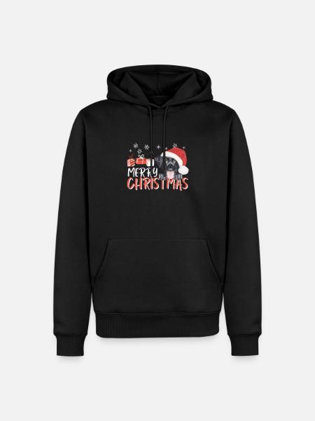 Labrador Merry Christmas - Men’s Premium Organic Hoodie - black