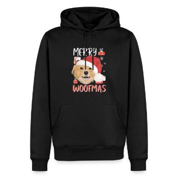 Retriever de la Nouvelle-Écosse Joyeux Noël - Sweat à capuche Premium bio Homme - noir - Devant - Nico (187cm)
