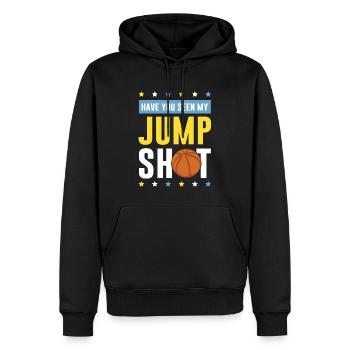 basketball jump shot - Männer Premium Bio Hoodie - Schwarz - Vorne - Nico (187cm)