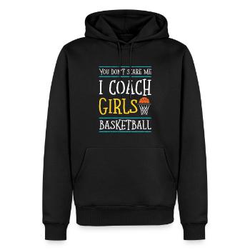basketball trainer mädchen - Männer Premium Bio Hoodie - Schwarz - Vorne - Nico (187cm)