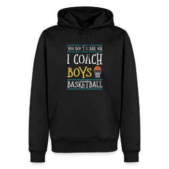 basketball trainer jungs - Männer Premium Bio Hoodie - Schwarz - Vorne - Nico (187cm)