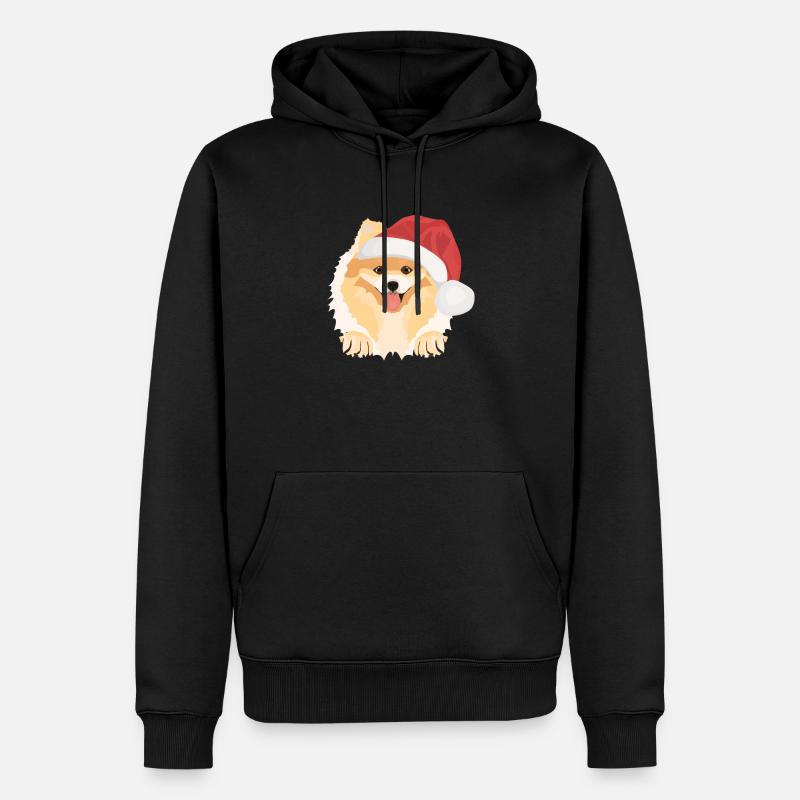 Joyeux Noël de Poméranie - Sweat à capuche Premium bio Homme - noir