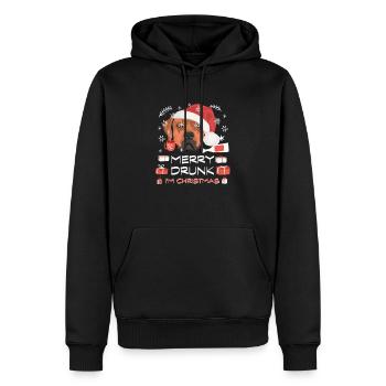 Rhodesian Ridgeback Weihnachtsmarkt - Männer Premium Bio Hoodie - Schwarz - Vorne - Nico (187cm)
