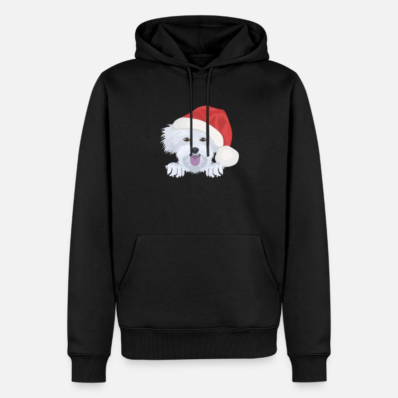Malteser Joyeux Noël - Sweat à capuche Premium bio Homme - noir