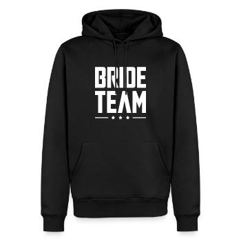 Bride Team - Männer Premium Bio Hoodie - Schwarz - Vorne - Nico (187cm)