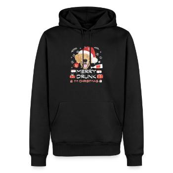 Golden Retriever Weihnachtsmarkt - Männer Premium Bio Hoodie - Schwarz - Vorne - Nico (187cm)